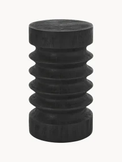 Mesa Auxiliar Redonda De Madera De Mango Ringo