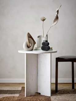 Mesa Auxiliar Redonda De Marmol Jasmina