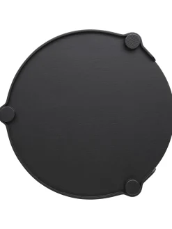 Mesa Auxiliar Redonda De Madera De Roble Woody