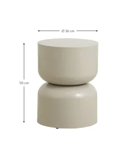 Mesa Auxiliar Redonda De Metal Matka