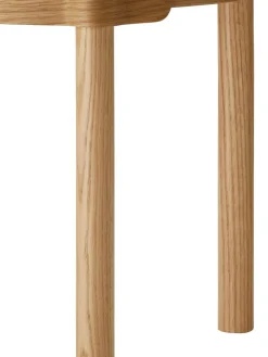 Mesa Auxiliar Redonda De Madera De Roble Woody