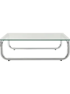 Mesa De Centro Antigua, Tablero De Vidrio