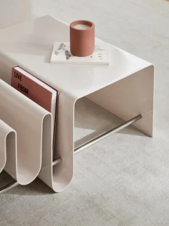 Mesa De Centro Con Revistero De Metal Julia