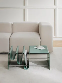 Mesa De Centro Con Revistero De Metal Julia