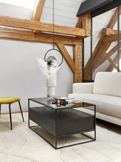 Mesa De Centro De Madera Con Cajones Theodor