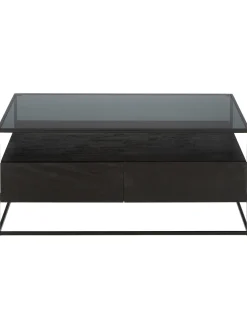 Mesa De Centro De Madera Con Cajones Theodor