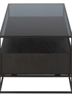 Mesa De Centro De Madera Con Cajones Theodor