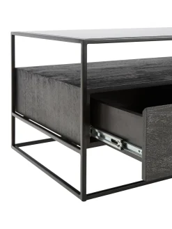 Mesa De Centro De Madera Con Cajones Theodor