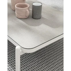 Mesa De Centro Para Exterior Florencia, Con Tablero De Cristal