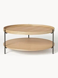 Mesa De Centro Redonda De Madera Renee