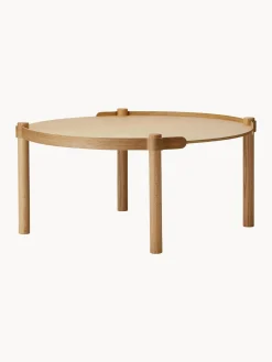 Mesa De Centro Redonda De Madera De Roble Woody