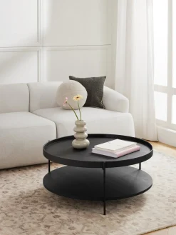 Mesa De Centro Redonda De Madera Renee