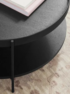 Mesa De Centro Redonda De Madera Renee