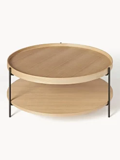 Mesa De Centro Redonda De Madera Renee