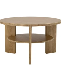 Mesa De Centro Redonda De Madera Lourdes