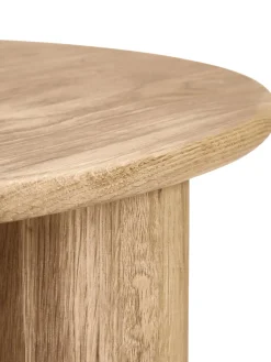 Mesa De Centro Redonda De Roble Didi