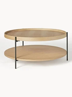 Mesa De Centro Redonda De Madera Renee