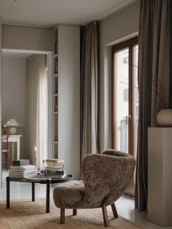 Mesa De Centro Redonda De Madera De Roble Woody