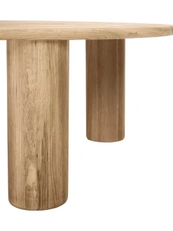 Mesa De Centro Redonda De Roble Didi