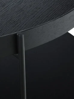 Mesa De Centro Redonda De Madera Renee