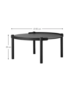 Mesa De Centro Redonda De Madera De Roble Woody