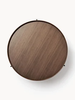 Mesa De Centro Redonda Grande De Madera Renee