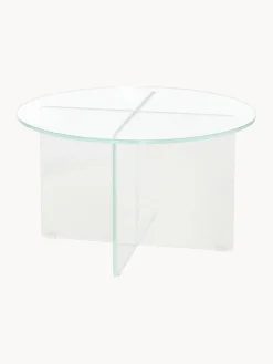 Mesa De Centro Redonda Iris, Tablero De Vidrio