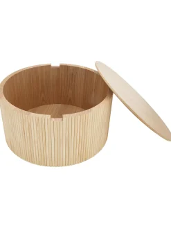 Mesa De Centro Redonda Nele, Con Espacio De Almacenamiento