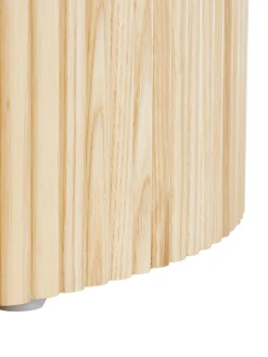 Mesa De Centro Redonda Nele, Con Espacio De Almacenamiento