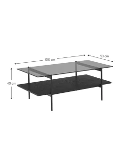 Mesa De Centro Valentina, Tablero De Vidrio