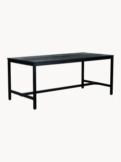 Mesa De Comedor De Madera De Mango Raw, 180 X 90 Cm