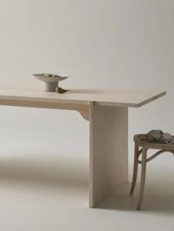 Mesa De Comedor De Madera De Pino Tottori, 250 X 84 Cm