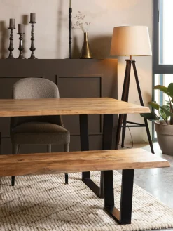 Mesa De Comedor De Madera De Acacia Aka, Tamanos Diferentes