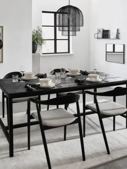 Mesa De Comedor De Madera De Mango Raw, 180 X 90 Cm