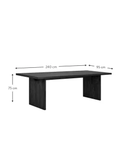 Mesa De Comedor De Madera De Fresno Emmett, 240 X 95 Cm