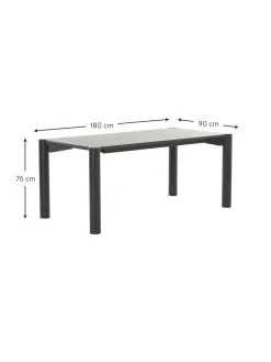 Mesa De Comedor De Madera De Pino Nyhamn, 180 X 90 Cm