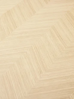 Mesa De Comedor De Madera De Roble Diseno Espiga Herringbone, 160 X 80 Cm