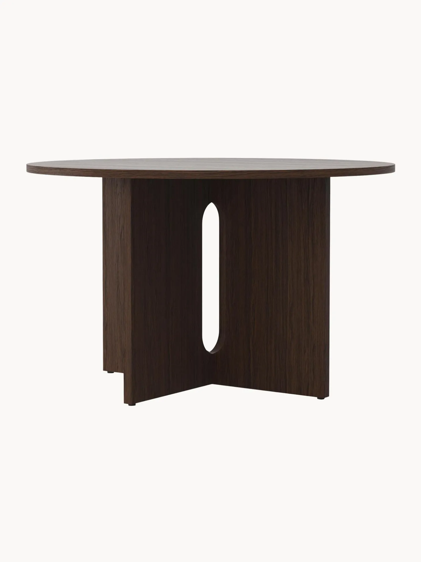 Mesa De Comedor En Roble Oscuro Androgyne, Tamanos Diferentes