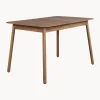 Mesa De Comedor Extensible De Madera De Nogal Glimps, 120- 62 X 80 Cm