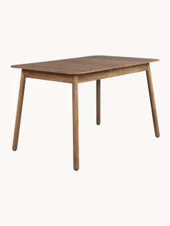 Mesa De Comedor Extensible De Madera De Nogal Glimps, 120- 62 X 80 Cm