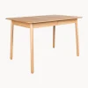 Mesa De Comedor Extensible De Madera De Fresno Glimps, 120-162 X 80 Cm