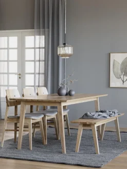 Mesa De Comedor Extensible De Madera Melfort, 180-280 X 90 Cm