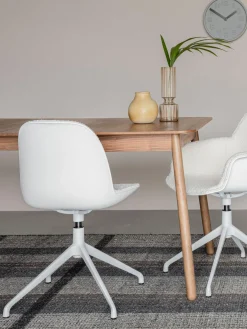 Mesa De Comedor Extensible De Madera De Fresno Glimps, 120-162 X 80 Cm