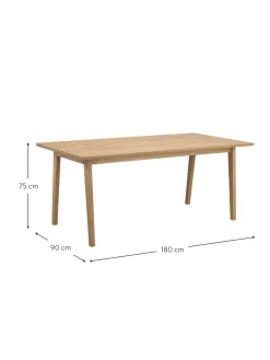 Mesa De Comedor Extensible De Madera Melfort, 180-280 X 90 Cm