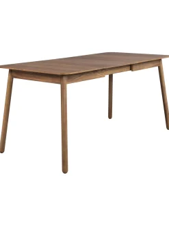 Mesa De Comedor Extensible De Madera De Nogal Glimps, 120- 62 X 80 Cm