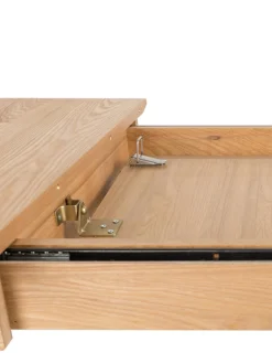 Mesa De Comedor Extensible De Madera De Fresno Glimps, 120-162 X 80 Cm