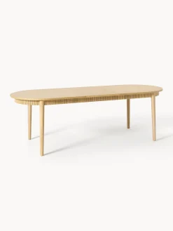 Mesa De Comedor Extensible De Madera De Roble Calary