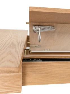 Mesa De Comedor Extensible De Madera De Fresno Glimps, 120-162 X 80 Cm