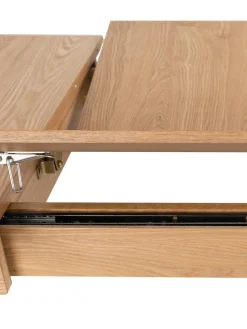 Mesa De Comedor Extensible De Madera De Fresno Glimps, 120-162 X 80 Cm