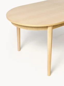 Mesa De Comedor Extensible De Madera De Roble Calary
